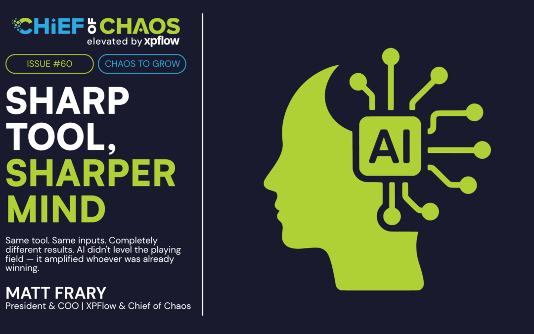 Issue #60: Sharp Tool, Sharper Mind
