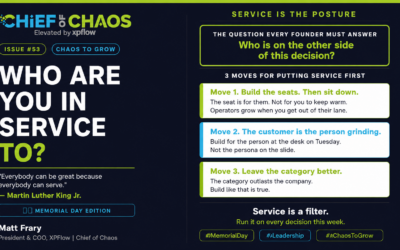 Chief of Chaos Issue #53: Who Are You In Service To?